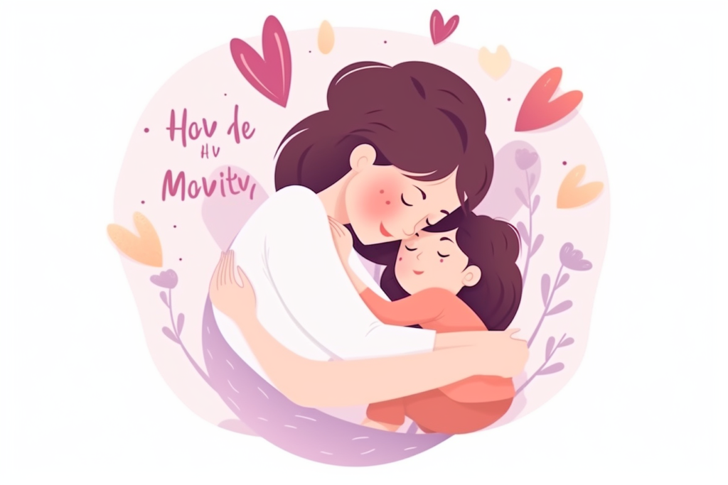colorvivo Happy mothers day mom and child love greeting design ce635734 eda3 4ada 9fac 8c78851cefb4