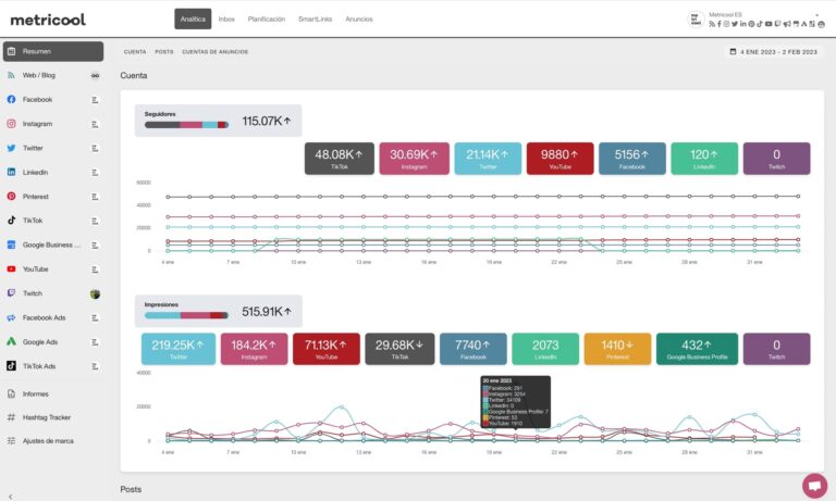 Metricool: Un aliado en la gestión de redes sociales para mejorar tu visibilidad