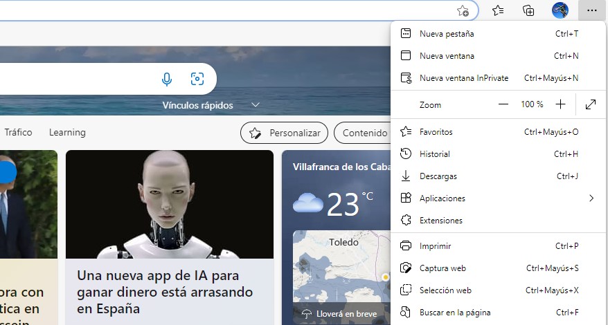 Cómo activar la navegación en privado en los principales navegadores 3 navegacion privada edge