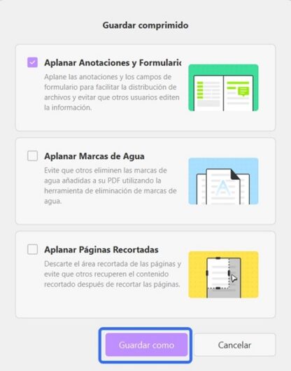 imagen guardar archivo comprimido