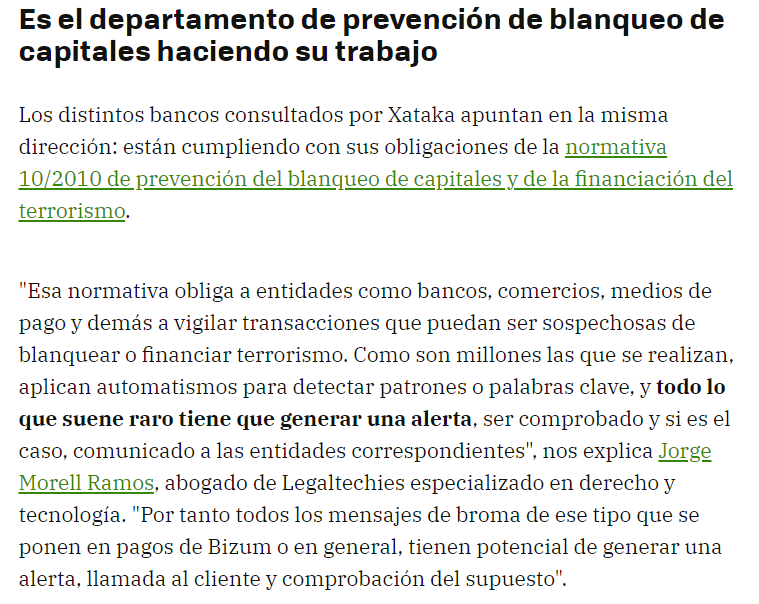 Cuidado con Bizum: cómo una broma puede convertirse en investigación penal 1 blanqueo capitales