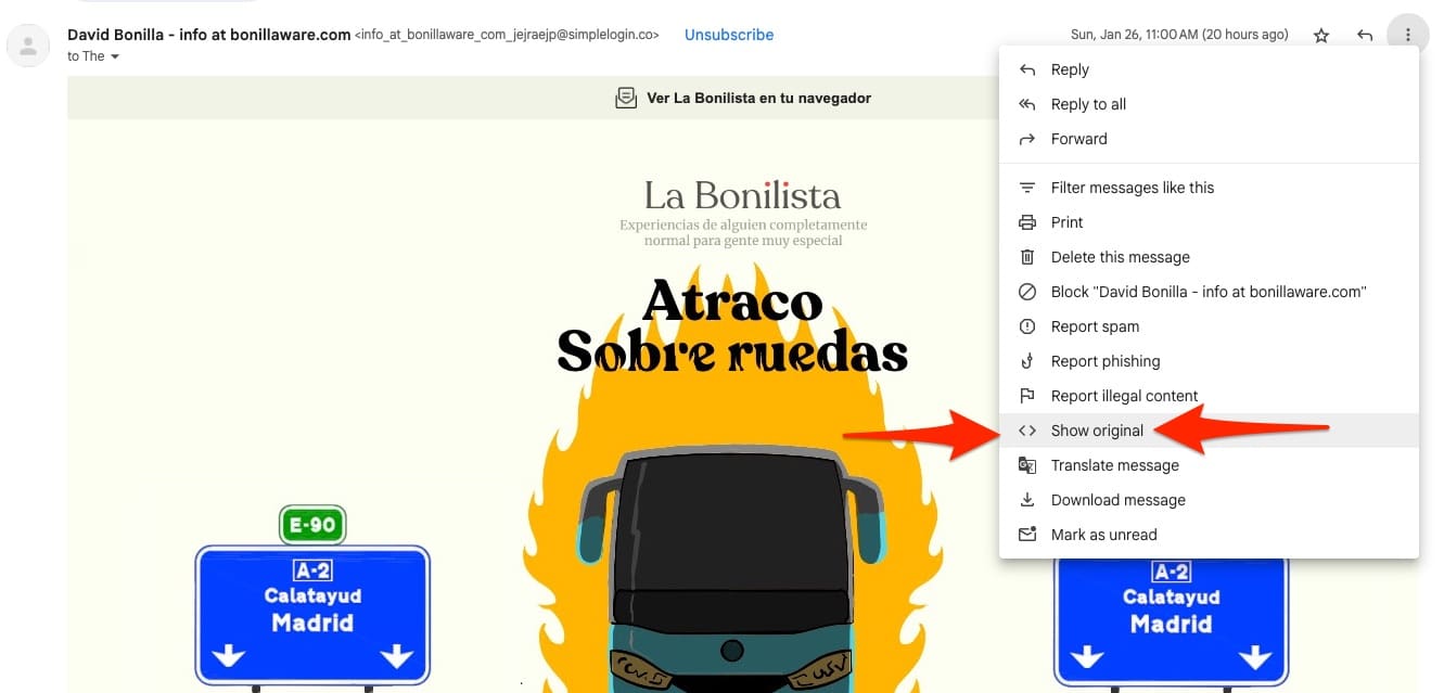 Ver codigo fuente gmail redes sociales