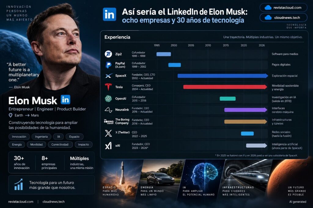 Elon Musk tiene un currículum que parece escrito para nueve personas distintas 1 elon musk linkedin es
